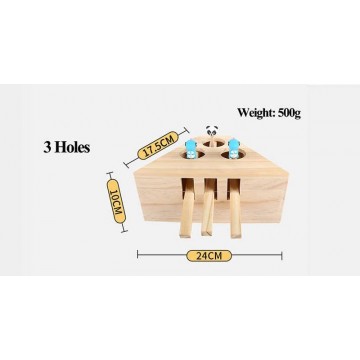 Dooee Toy Interactive 3 Holes Whack-A-Mole Puzzle
